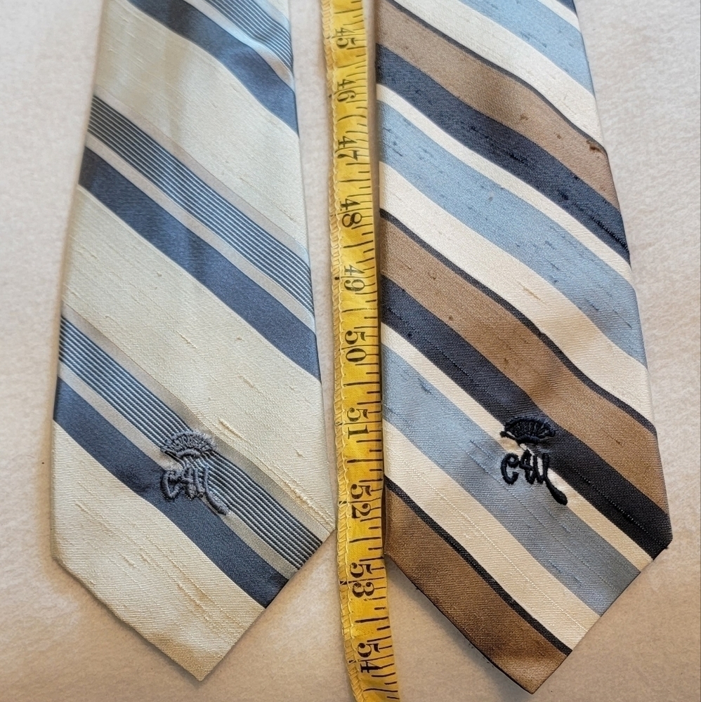 Countess Wara Arlington Toggery ties. Two ties of different colors and designs.